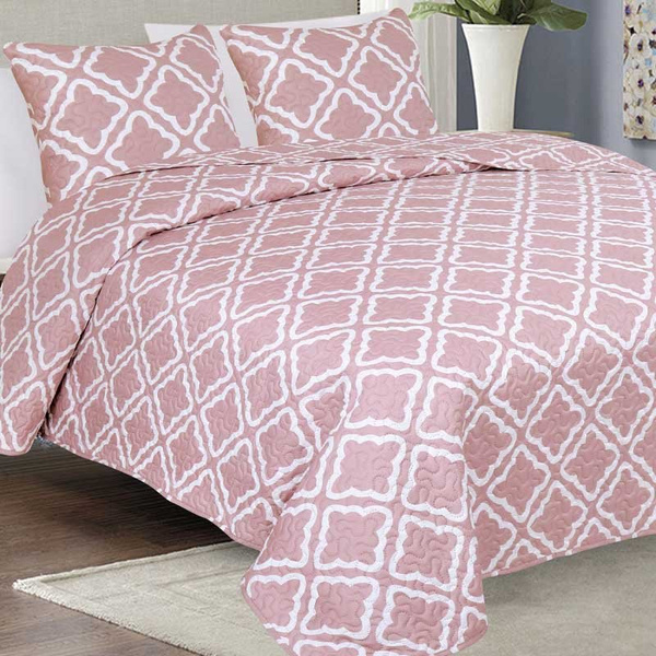 Dwustronna Narzuta TAVIRA J-006 Rose 180x220+2x40x40
