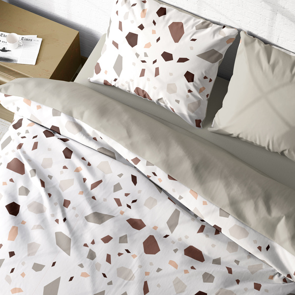 Komplet Pościeli Satyna Bawełniana 160x200+ 2x70x80 Boho 001 