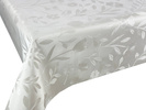 Obrus Ceratowy Biały Kwiaty Pearl ZG-7161A