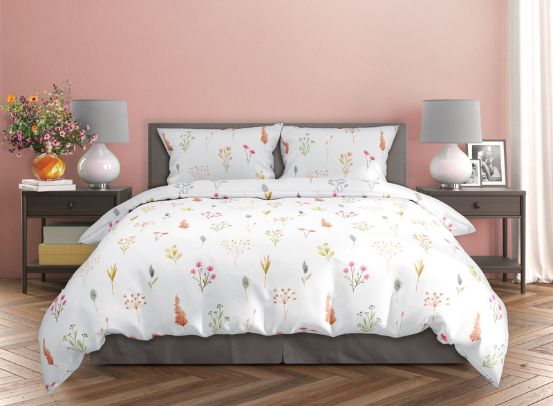 Komplet Pościeli Satyna Bawełniana 140x200+70x90 Milagro Verde 022