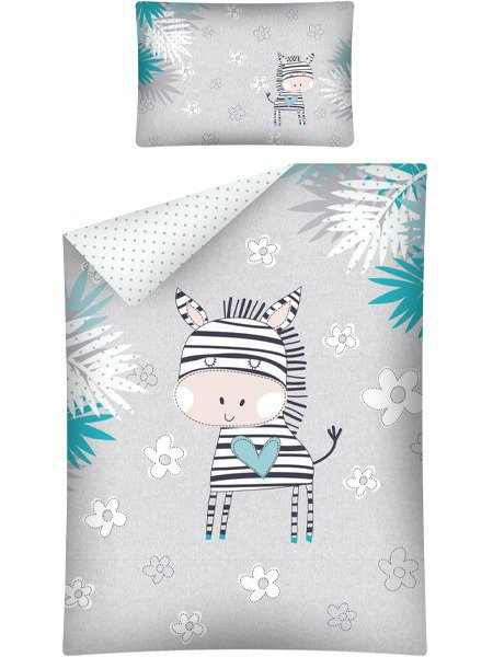 Pościel Dziecięca 100x135+40x60 Zebra 2784B