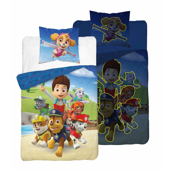 Pościel Psi Patrol 140x200+70x80 PAW PATROL 29 FLUO