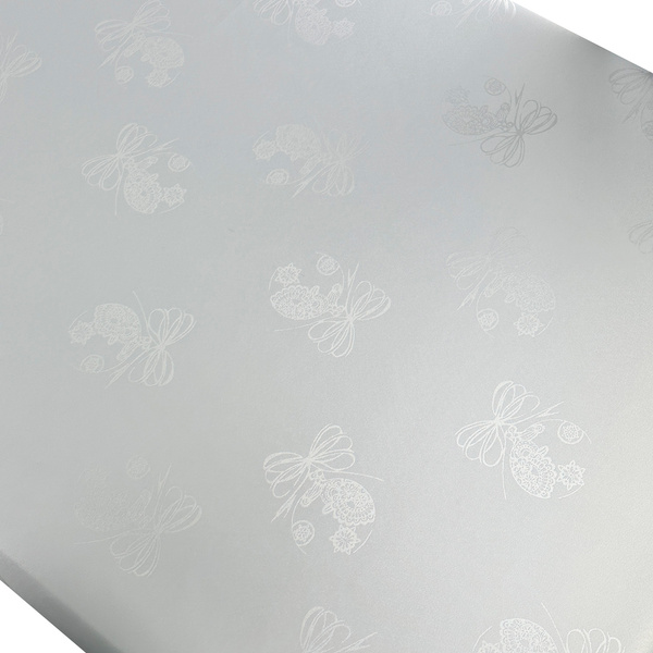 Dwustronny Obrus Plamoodporny Świąteczny Boże Narodzenie Bombka Z-3438 Biały