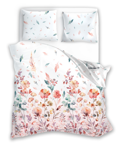 Komplet Pościeli Satyna Bawełniana 160x200+ 2x70x80 Milagro Verde 001