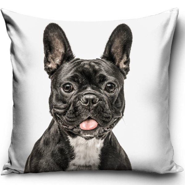 Poszewka Pies PNL191024 Buldog francuski 40x40 cm