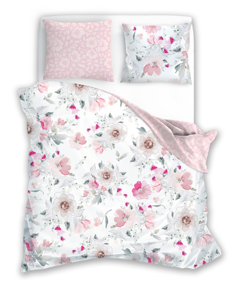 Komplet Pościeli Satyna Bawełniana 140x200+70x90 Milagro Verde 003