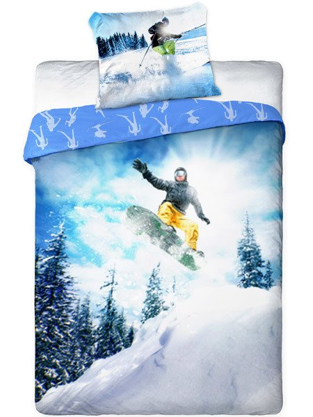 Pościel Bawełniana Sportivo 003 Snowboard