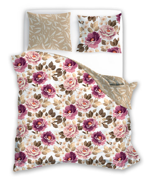 Komplet Pościeli Satyna Bawełniana 160x200+ 2x70x80 Milagro Verde 017