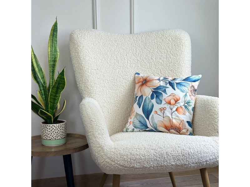 Dekoracyjna Poszewka Natura Pomarańczowe Kwiaty F24A276 40x40 cm