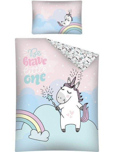 Pościel Dziecięca 100x135+40x60 Jednorożec Unicorn 2652A