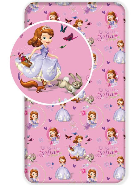 Prześcieradło Bawełniane Disney Princess Sofia 90x200