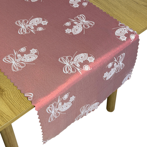 Dwustronne Bieżniki i Serwety Plamoodporne Świąteczny Boże Narodzenie Bordowa Bombka