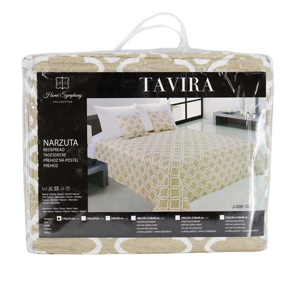 Dwustronna Narzuta TAVIRA J-006 Stone Bez Poszewek 170x210