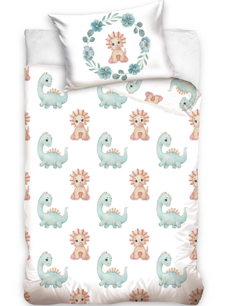 Pościel Dziecięca 100x135+40x60 Baby Dino BABY224006