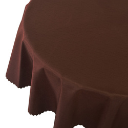 Obrus Plamoodporny I Deszczyk Brązowy Okrągły