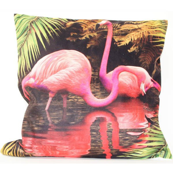 Poszewka Welurowa 3D Flamingi 45x45 cm