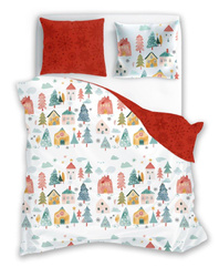 Komplet Pościeli 160x200+ 2x70x80 Scandic 080 Domki