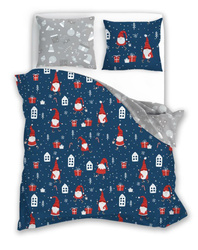 Komplet Pościeli 160x200+ 2x70x80 Scandic 081 Mikołaj