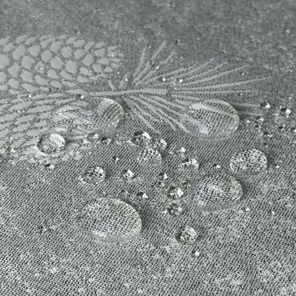 Dwustronny Obrus Plamoodporny Szyszki Srebrne