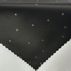 Dwustronny Obrus Plamoodporny Świąteczny Czarny Gwiazdy Z-3507