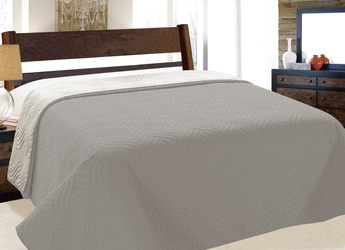 Dwustronna Narzuta Vigo II 011 Szary Jasnoszary 220x240 Bez Poszewek