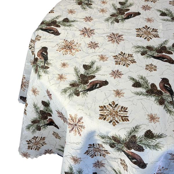 Dwustronny Obrus Plamoodporny Cynamonowy Las