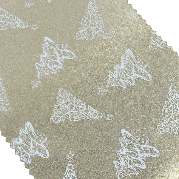 Dwustronne Bieżniki i Serwety Plamoodporne Świąteczny Boże Narodzenie Choinka Złoty Z-3401