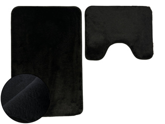 Dywaniki Łazienkowe Lombok II Czarny 2 cz.