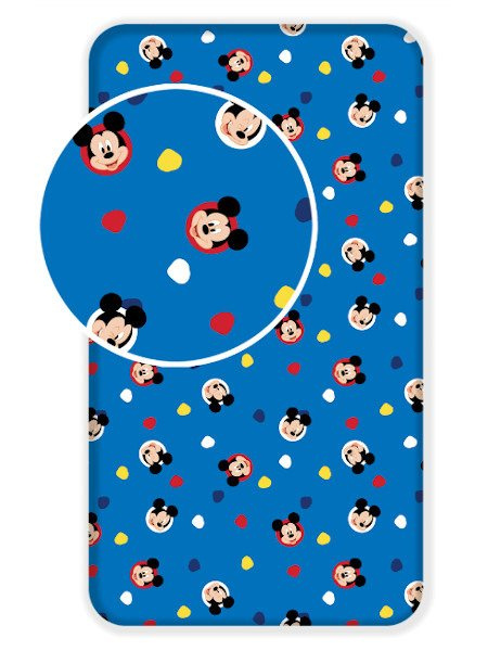 Prześcieradło Bawełniane Mickey Hello 90x200 cm