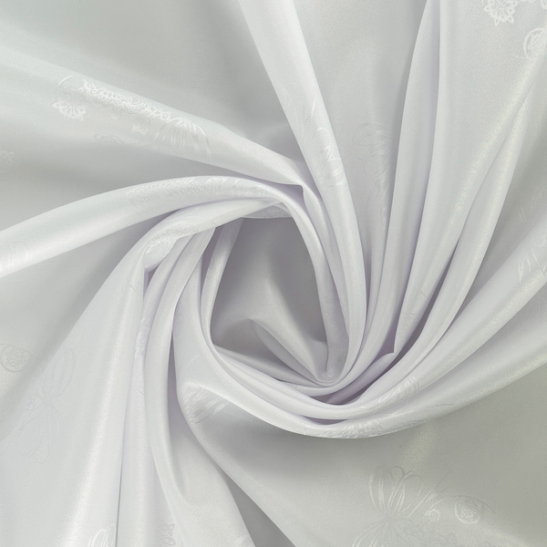 Obrus Plamoodporny Świąteczny Boże Narodzenie Bombka Z-3438 Biały Okrągły