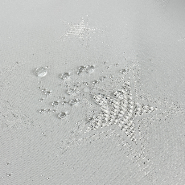 Dwustronny Obrus Plamoodporny Świąteczny Duża Gwiazda Srebrna Okrągłe