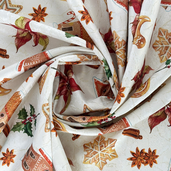 Obrus Plamoodporny Druk Boże Narodzenie Ginger Time