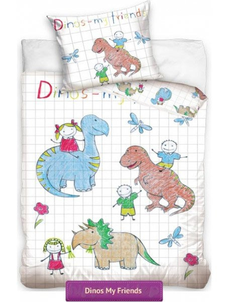 Pościel Bawełniana Dino my Friends Dinozaury DMF 7001