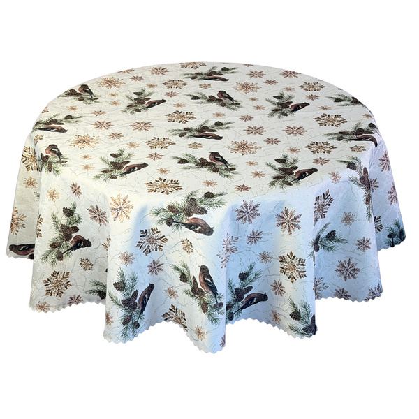 Dwustronny Obrus Plamoodporny Cynamonowy Las