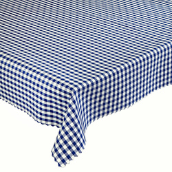 Obrus Plamoodporny Greta Druk Krata Niebieski