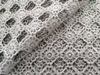  Koronka Ornament Popiel Kwiaty 02 1m