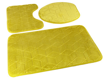 Dywaniki Łazienkowe Sumba Oliwkowy 31 - Trzyczęściowy