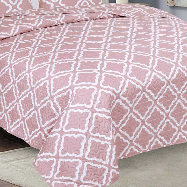Dwustronna Narzuta TAVIRA J-006 Rose 180x220+2x40x40