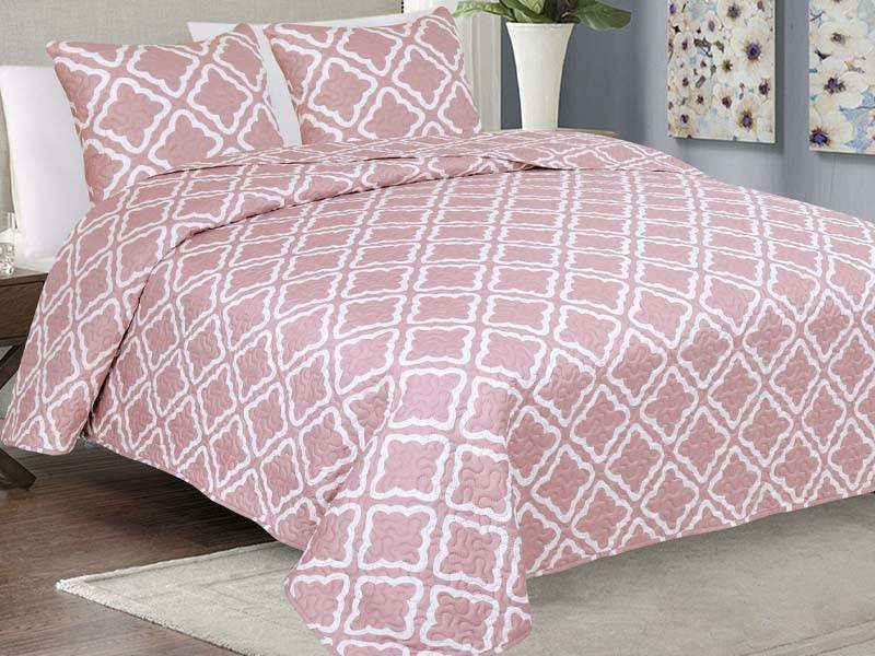Dwustronna Narzuta TAVIRA J-006 Rose 180x220+2x40x40