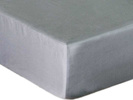 Prześcieradło Bawełniane z Gumką Satynowe Jasno Szare 37