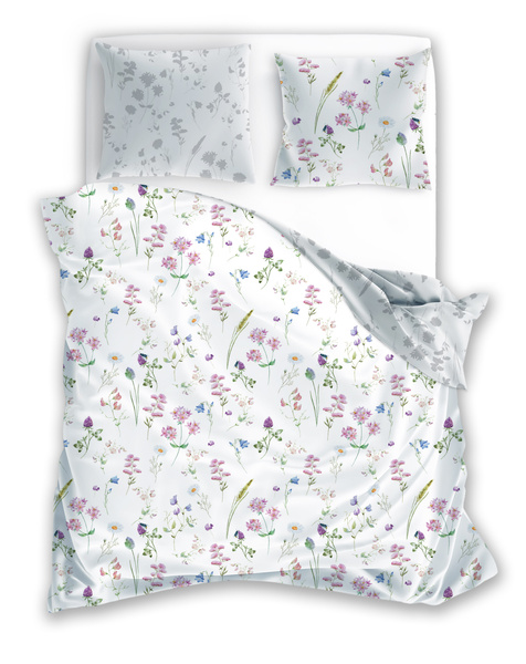 Komplet Pościeli Satyna Bawełniana 140x200+70x90 Milagro Verde 013