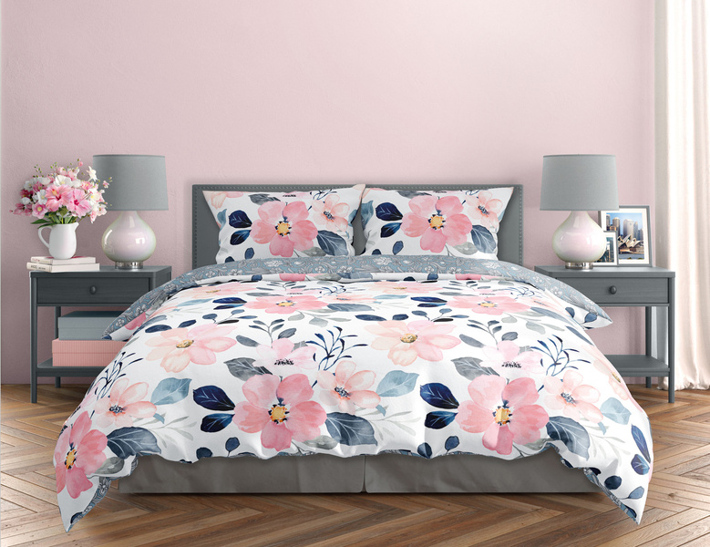 Komplet Pościeli Satyna Bawełniana 160x200+ 2x70x80 Milagro Verde 011