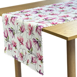 Bieżnik Plamoodporny Wiosenny Kwiaty Magnolia
