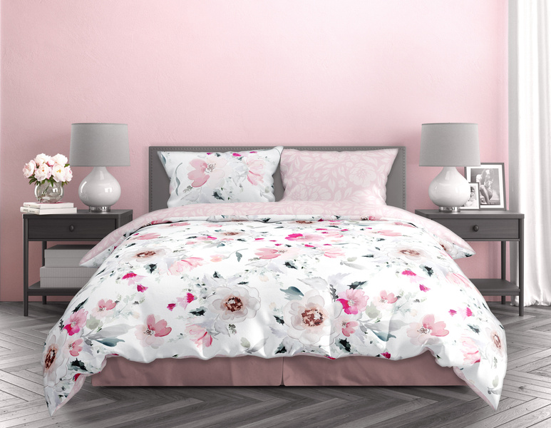 Komplet Pościeli Satyna Bawełniana 140x200+70x90 Milagro Verde 003