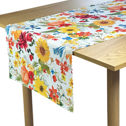 Bieżnik Plamoodporny Wiosenny Kolorowe Kwiaty Żółta Łąka