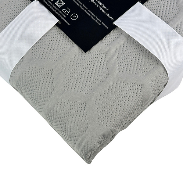 Dwustronna Narzuta Parla 3D Jasny Szary 180x220 Bez Poszewek