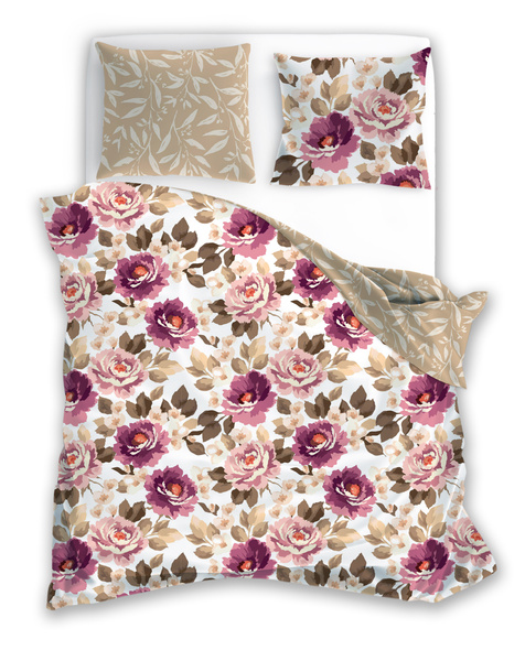 Komplet Pościeli Satyna Bawełniana 140x200+70x90 Milagro Verde 017