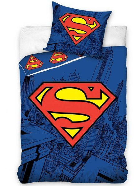 Pościel Bawełniana Świecąca w Ciemności Superman 8001 Glow