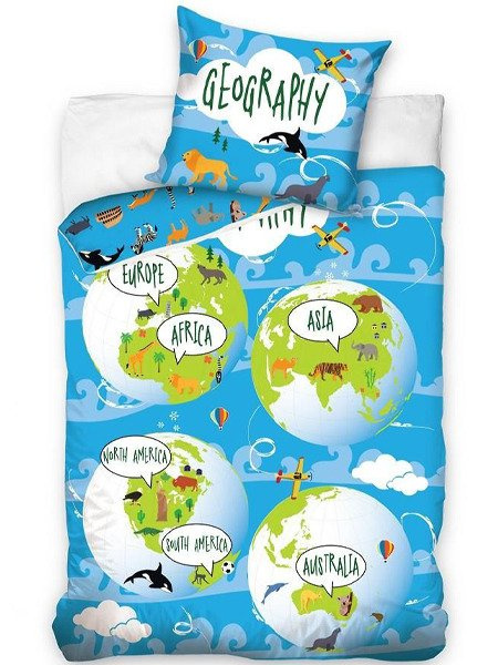 Pościel Bawełniana Geografia 01