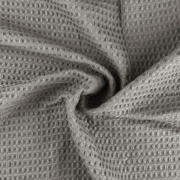 Koc Żakardowy Alta z Frędzlami Struktura Wafla Szary 200x220 cm